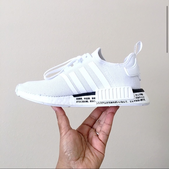 OG ADIDAS NMDS RD1 PK SNEAKERS TRIPLE WHITE JAPAN - Picture 4 of 10